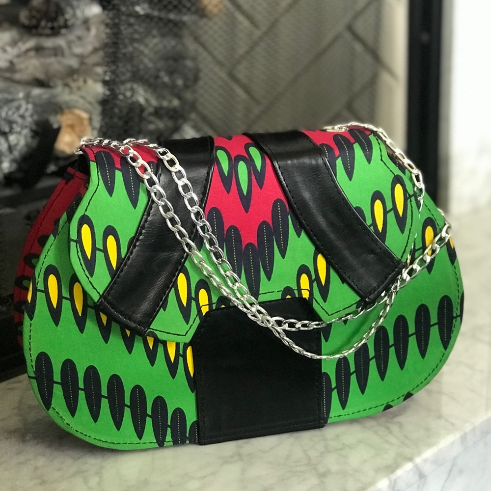 Authentic Ankara purse.